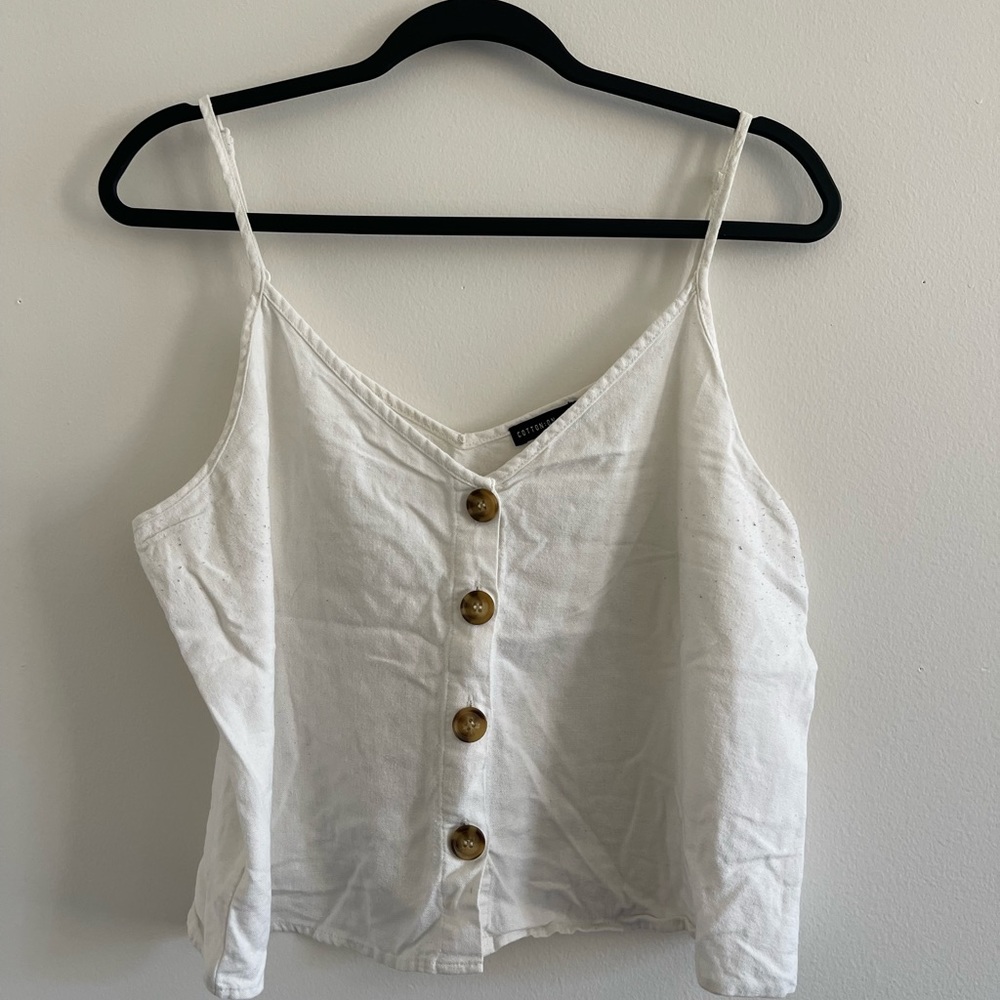 Cotton On button up cami, size L